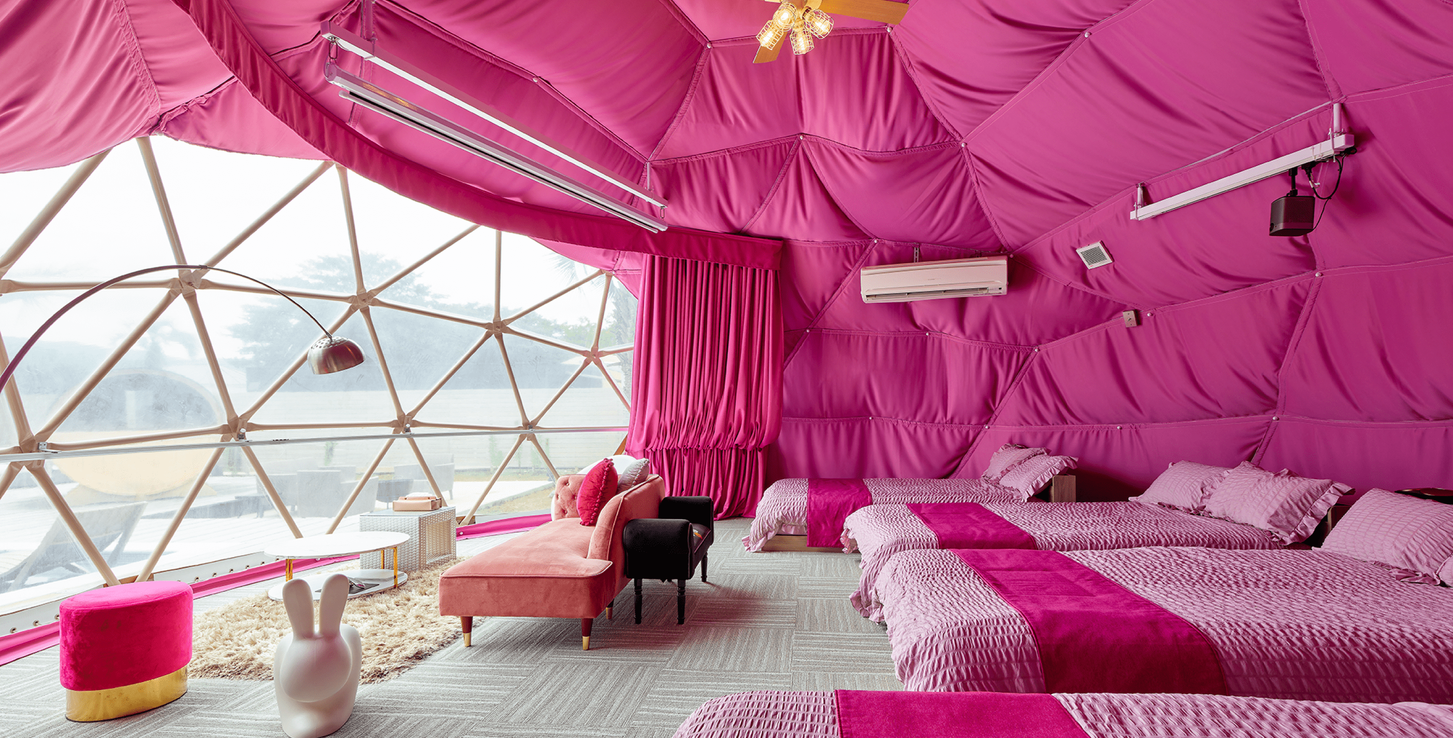 画像：DOME TENT PINK