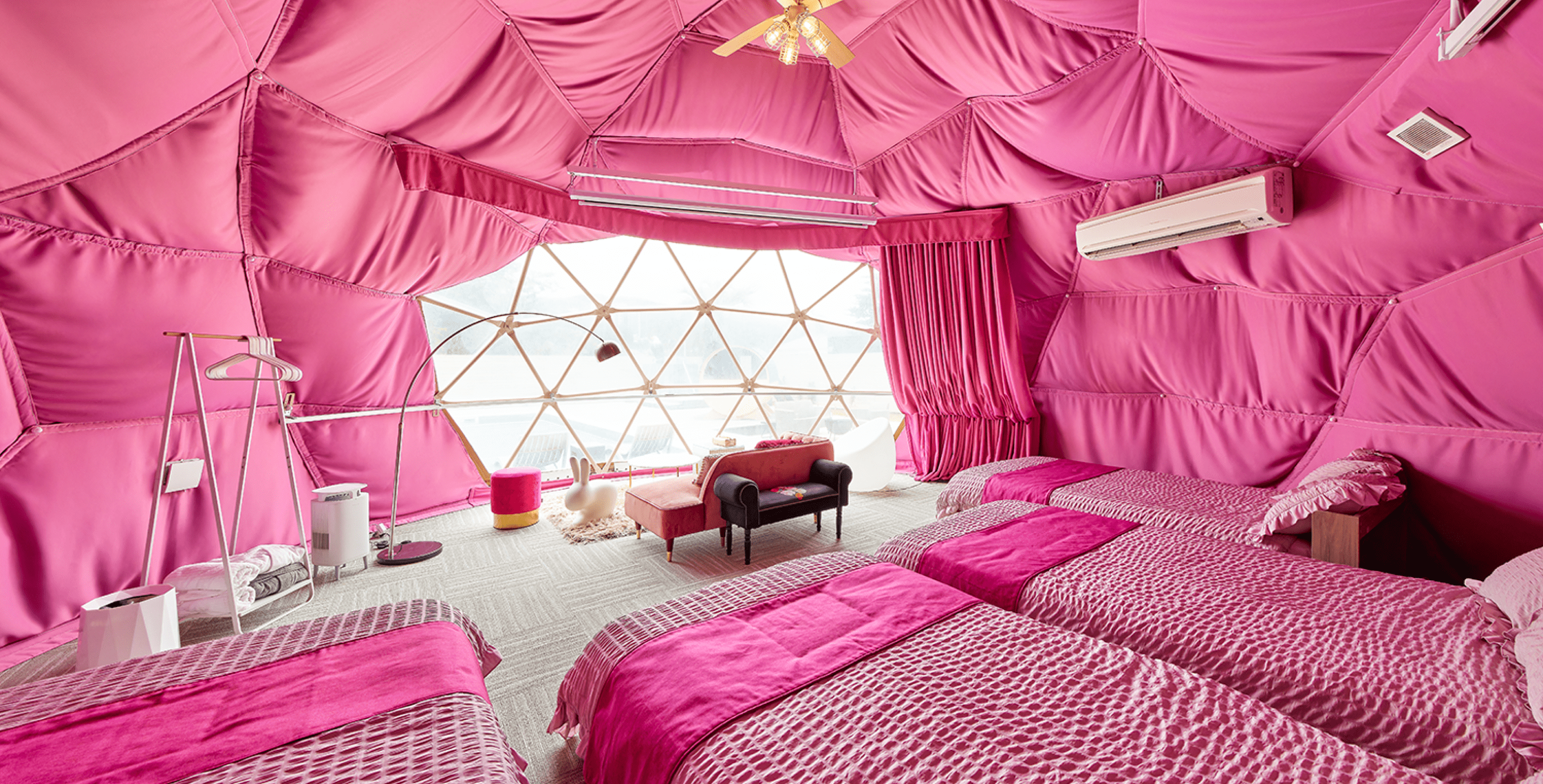 画像：DOME TENT PINK