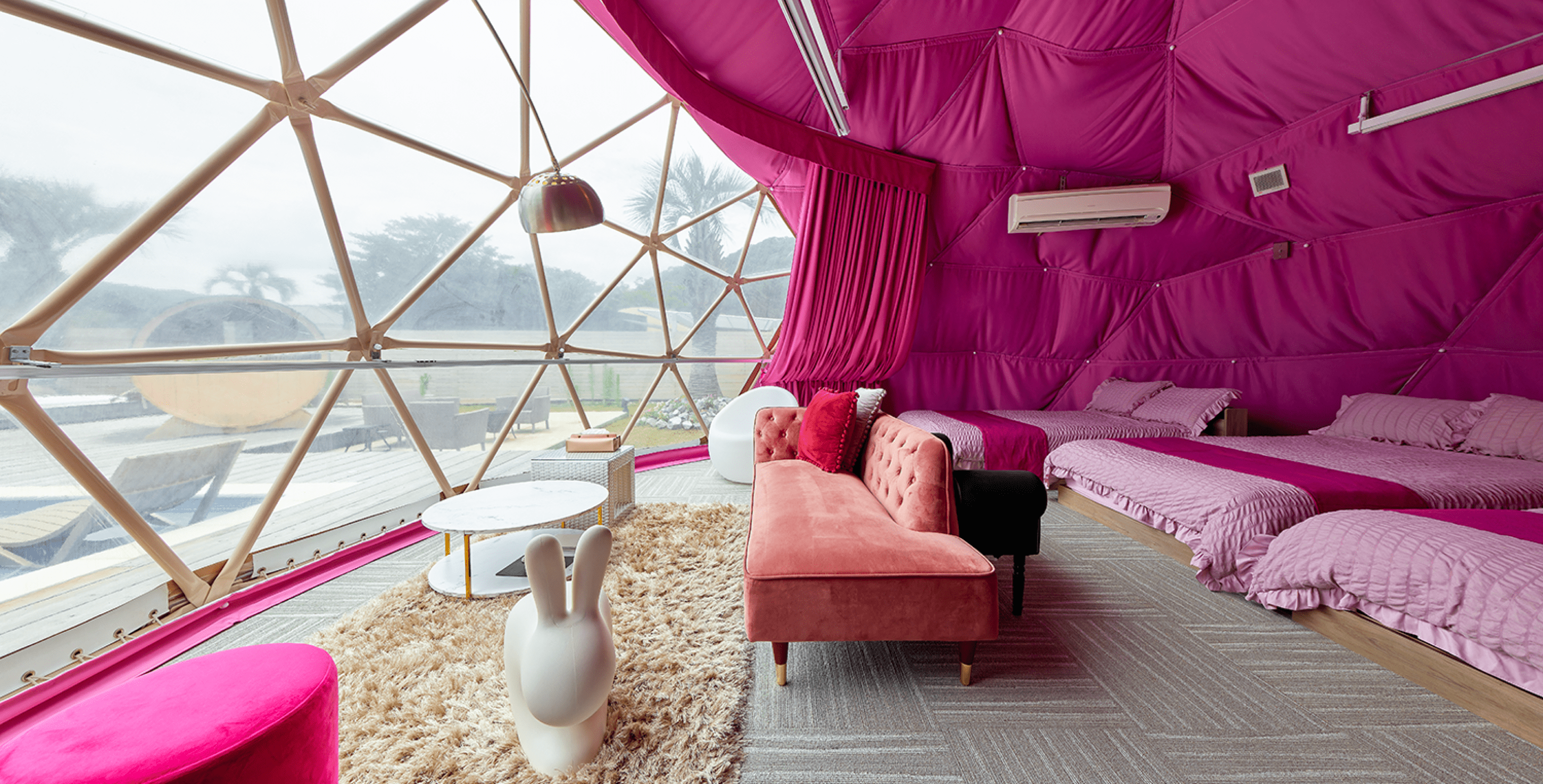 画像：DOME TENT PINK